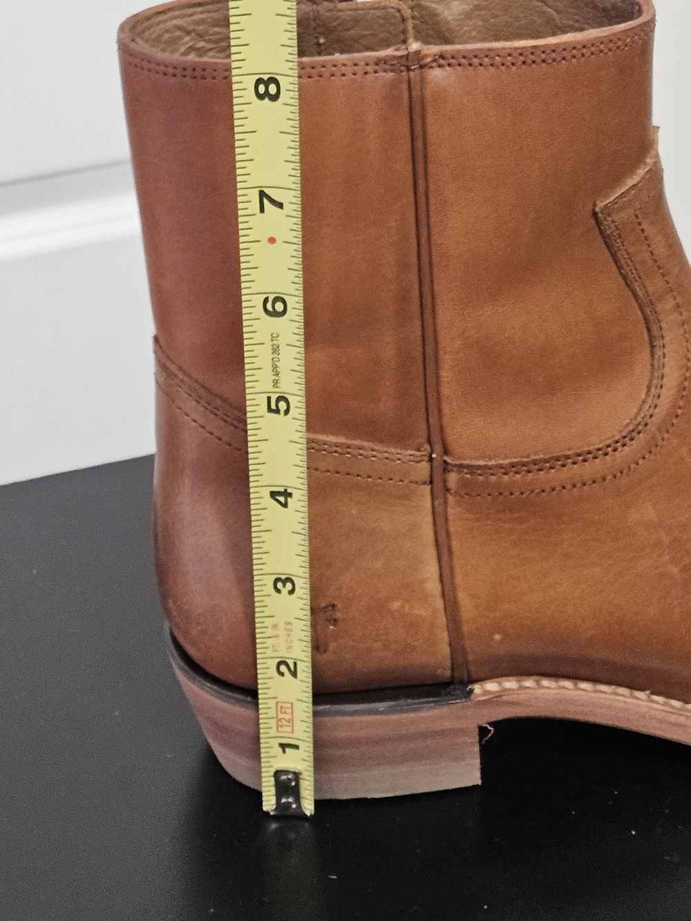 NIB FRYE Womens Billy Inside Zip Ankle Boots - Caramel Size 8M - Picture 11 of 13